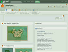 Tablet Screenshot of cwanderson.deviantart.com