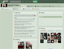 Tablet Screenshot of joeyxw13-fans.deviantart.com