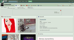 Desktop Screenshot of cinamongirl.deviantart.com