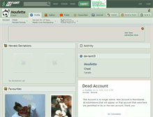 Tablet Screenshot of moufette.deviantart.com