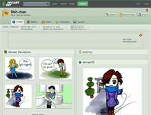 Tablet Screenshot of dish-chan.deviantart.com