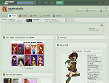 Tablet Screenshot of nataka-studio.deviantart.com