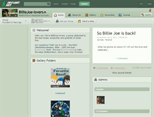 Tablet Screenshot of billiejoe-lovers.deviantart.com