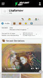 Mobile Screenshot of lisafornow.deviantart.com