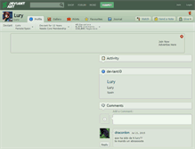 Tablet Screenshot of lury.deviantart.com