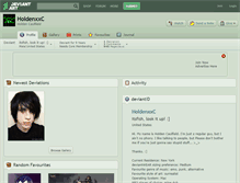 Tablet Screenshot of holdenxxc.deviantart.com