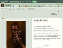 Tablet Screenshot of nastylady.deviantart.com