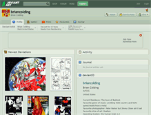 Tablet Screenshot of briancolding.deviantart.com