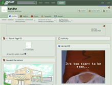 Tablet Screenshot of bandite.deviantart.com