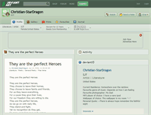 Tablet Screenshot of christian-stardragon.deviantart.com