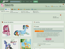 Tablet Screenshot of pinkie321pie.deviantart.com