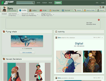Tablet Screenshot of dyru.deviantart.com