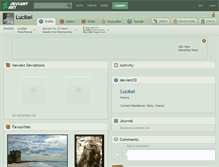 Tablet Screenshot of lucibel.deviantart.com