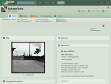 Tablet Screenshot of kickerofshins.deviantart.com