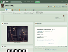 Tablet Screenshot of glamouflage.deviantart.com
