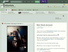 Tablet Screenshot of missynthetic.deviantart.com