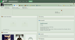 Desktop Screenshot of darkprincessx.deviantart.com
