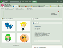 Tablet Screenshot of plush-plus.deviantart.com