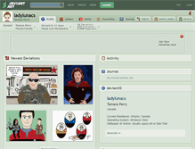 Tablet Screenshot of ladylunacs.deviantart.com