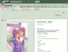 Tablet Screenshot of mo-na-me.deviantart.com