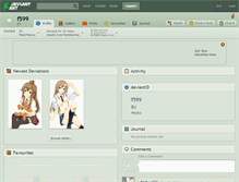 Tablet Screenshot of f599.deviantart.com