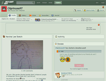 Tablet Screenshot of citprincess97.deviantart.com