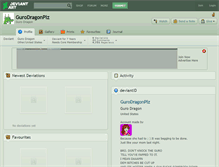 Tablet Screenshot of gurodragonplz.deviantart.com