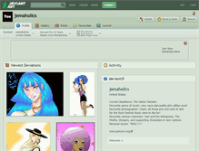 Tablet Screenshot of jemaholics.deviantart.com