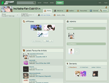 Tablet Screenshot of inuyasha-fan-club101.deviantart.com