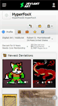 Mobile Screenshot of hyperfoxx.deviantart.com