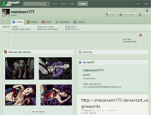 Tablet Screenshot of makotoami777.deviantart.com
