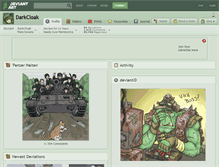 Tablet Screenshot of darkcloak.deviantart.com