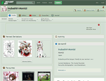 Tablet Screenshot of inubashiri-momizi.deviantart.com