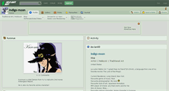 Desktop Screenshot of indigo-moon.deviantart.com