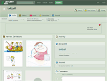 Tablet Screenshot of britball.deviantart.com