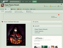 Tablet Screenshot of chaos-theory-vincent.deviantart.com