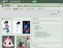 Tablet Screenshot of ciquitta.deviantart.com