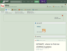 Tablet Screenshot of minxy.deviantart.com