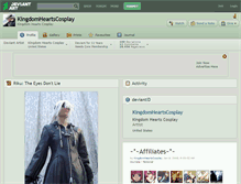 Tablet Screenshot of kingdomheartscosplay.deviantart.com