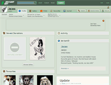 Tablet Screenshot of jacass.deviantart.com