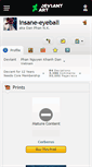 Mobile Screenshot of insane-eyeball.deviantart.com