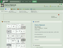 Tablet Screenshot of cherry-chipmunk.deviantart.com