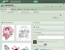 Tablet Screenshot of maknateukie.deviantart.com