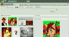 Desktop Screenshot of deviantwolf1408.deviantart.com