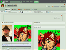 Tablet Screenshot of deviantwolf1408.deviantart.com