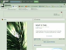Tablet Screenshot of nekomis.deviantart.com