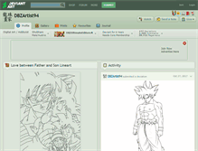 Tablet Screenshot of dbzartist94.deviantart.com