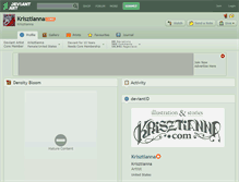 Tablet Screenshot of krisztianna.deviantart.com