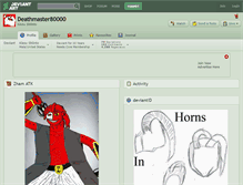 Tablet Screenshot of deathmaster80000.deviantart.com
