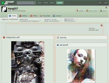 Tablet Screenshot of mang007.deviantart.com